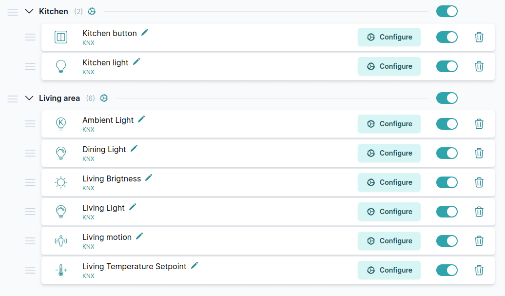 Lista de dispositivos