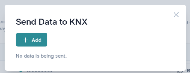 Aggiungere l'oggetto di gruppo KNX del server orario